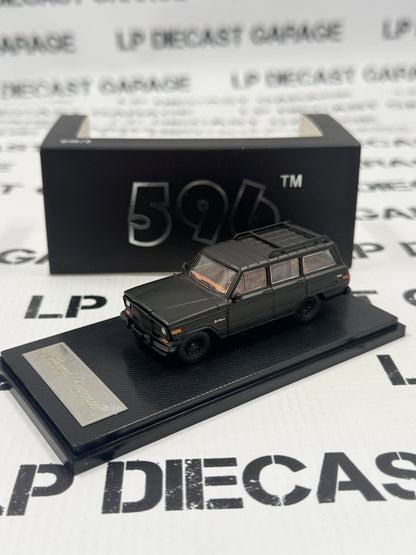 MODEL TRUCK 1985 Jeep Grand Wagoneer Matte Black 1:64 Diecast
