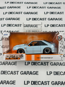 JADA 1989 Ford Mustang GT Gulf Blue 1:24 Diecast Bigtime Muscle