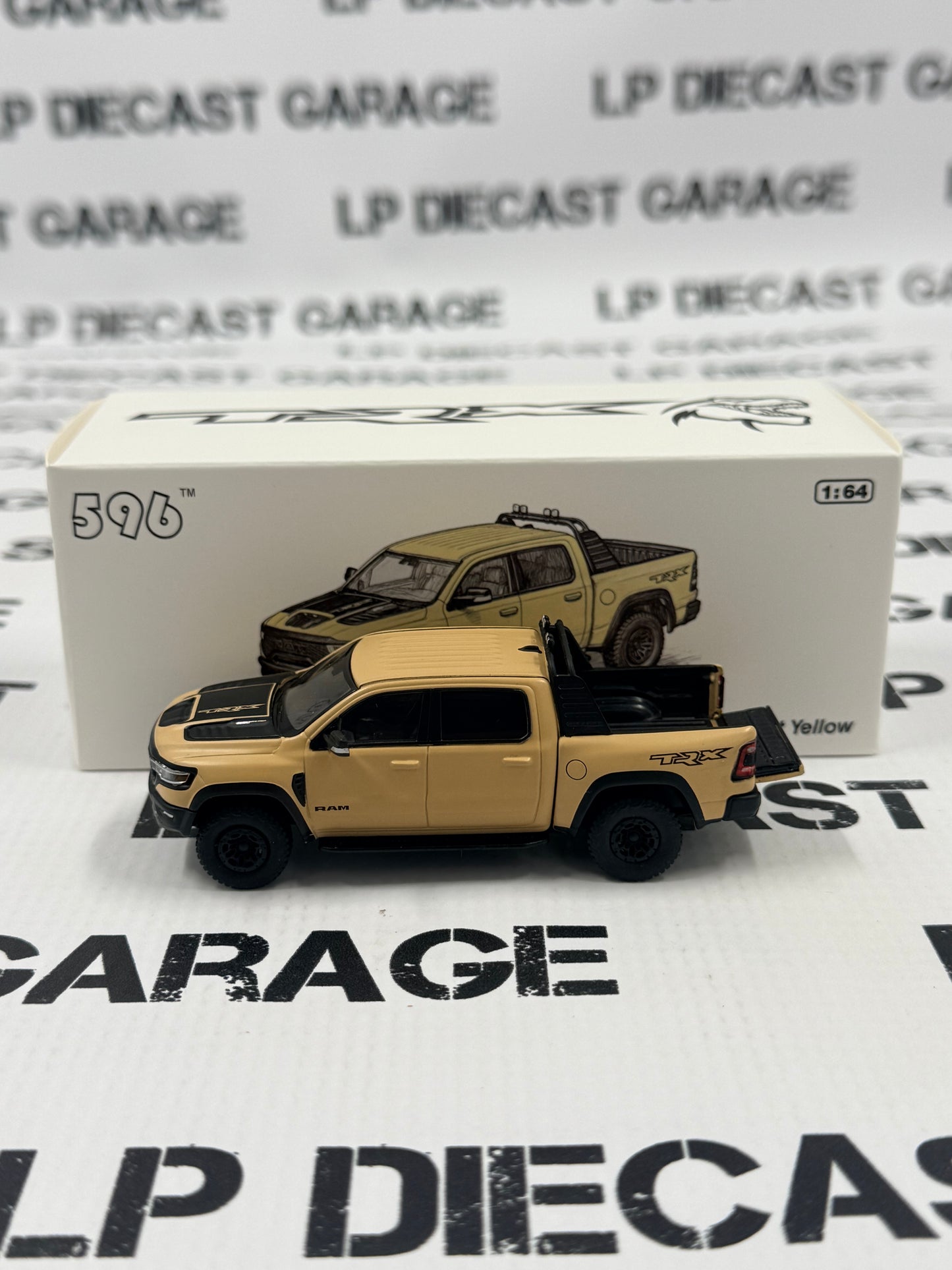 MODEL TRUCK RAM 1500 TRX Truck Desert Yellow Tan 1:64 Diecast