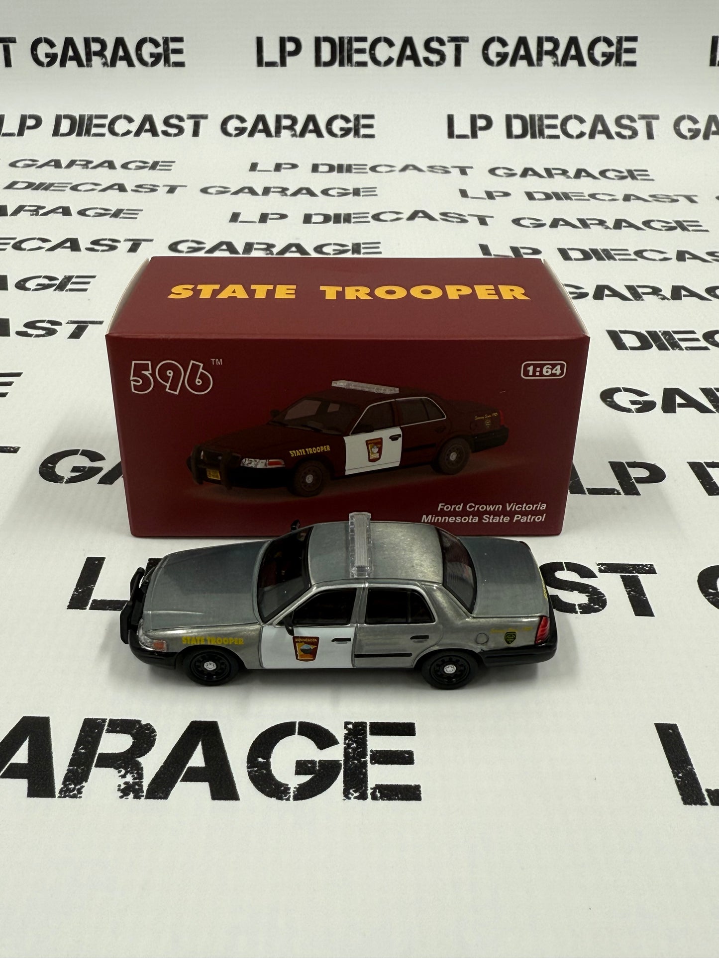 RAW 596 Model Ford Crown Victoria Minnesota State Patrol 1:64 Diecast AUCTION
