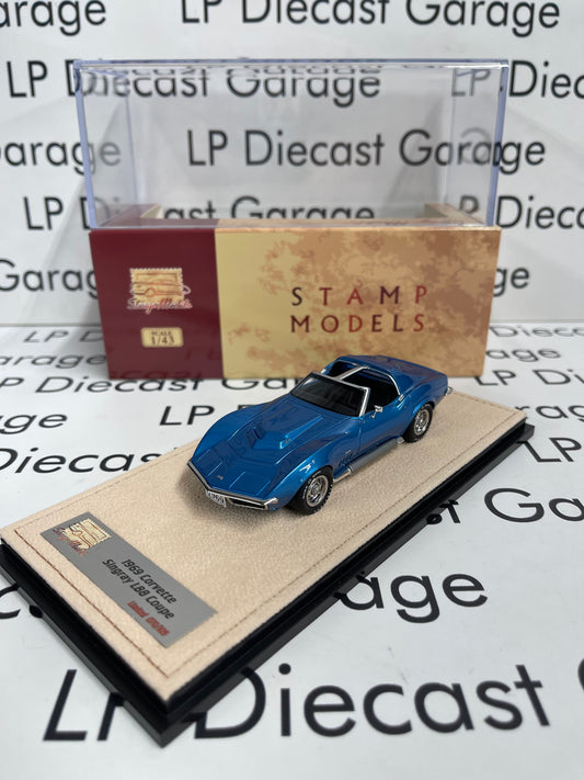 STAMP MODELS 1969 Chevrolet Corvette L88 Blue 1:43 Scale Resin Model