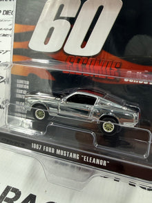 GREENLIGHT 1967 Ford Mustang Shelby GT500 Eleanor 1:64 Diecast CHROME EDITION Gone in 60 Seconds