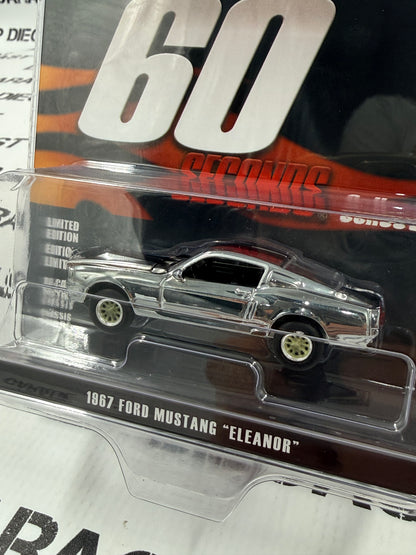 GREENLIGHT 1967 Ford Mustang Shelby GT500 Eleanor 1:64 Diecast CHROME EDITION Gone in 60 Seconds