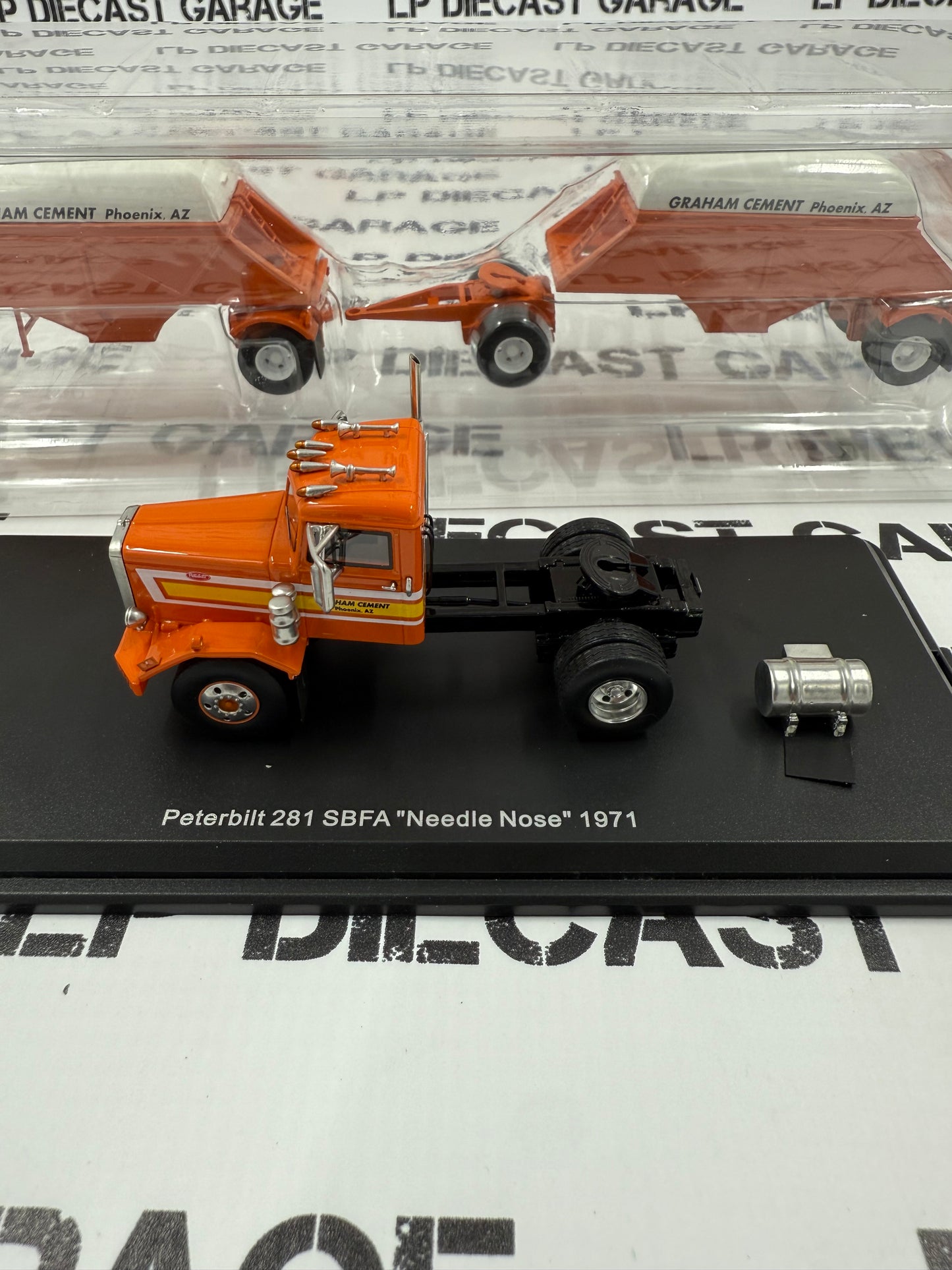 NEO SCALE MODELS 1971 Peterbilt 281 SBFA Needle Nose & Trailers 1:64 Resin Model AUCTION