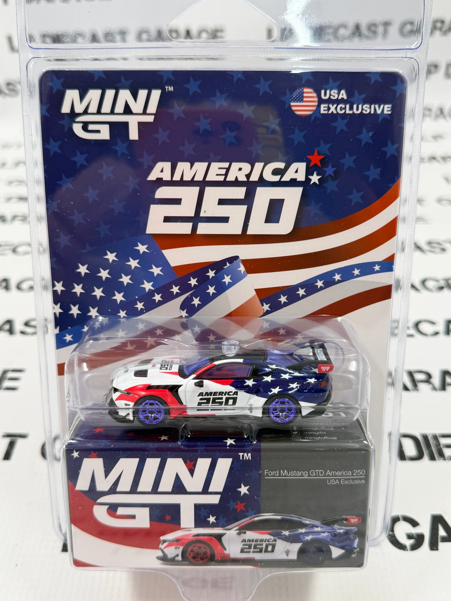 CHASE MINI GT 2026 Ford Mustang GTD America 250 1:64 Diecast USA Exclusive