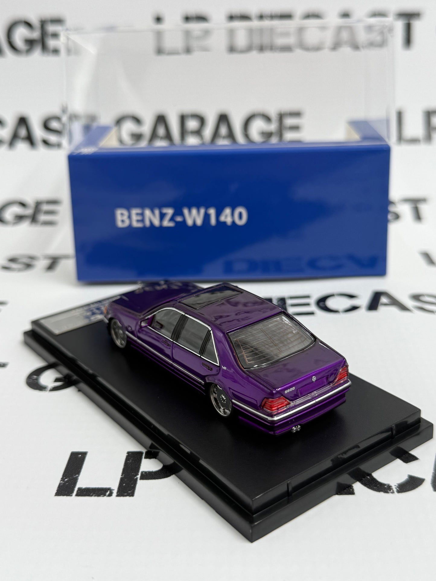 STREET WEAPON Mercedes-Benz W140 Purple 1:64 Diecast Ghost Player