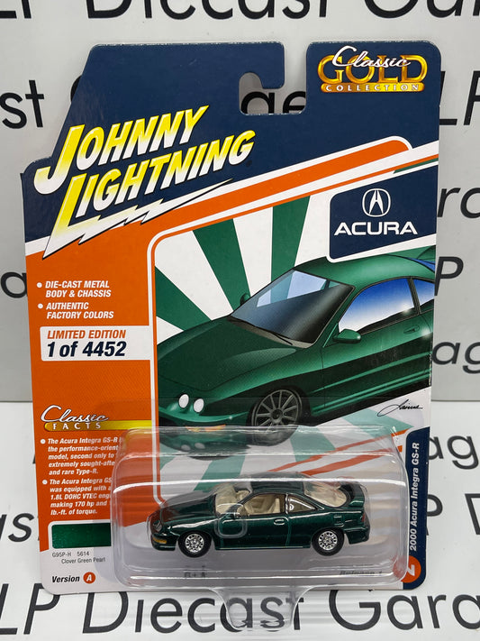 JOHNNY LIGHTNING 2000 Acura Integra GS-R Clover Green Pearl 1:64 Diecast
