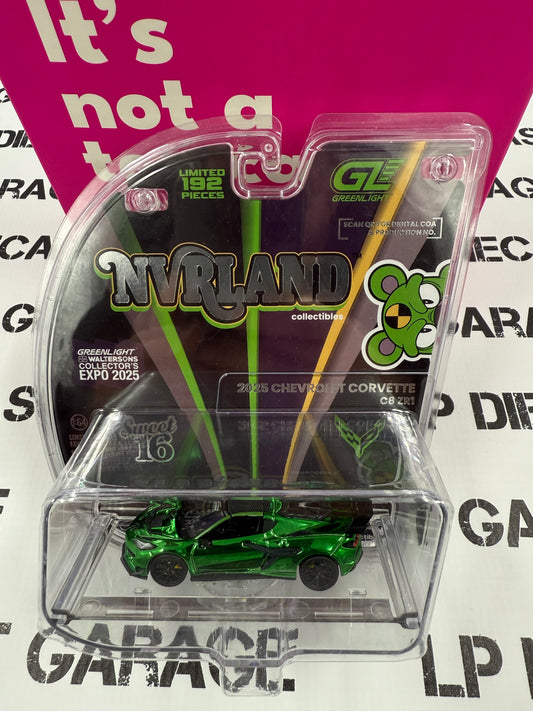 GREENLIGHT 2025 Chevrolet Corvette C8 Green 1:64 Diecast 2025 Expo NVRLand Exclusive