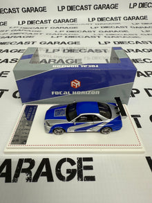 FOCAL HORIZON Nissan Skyline GT-R R34 Blue & Silver 1:64 Diecast Ghost Player