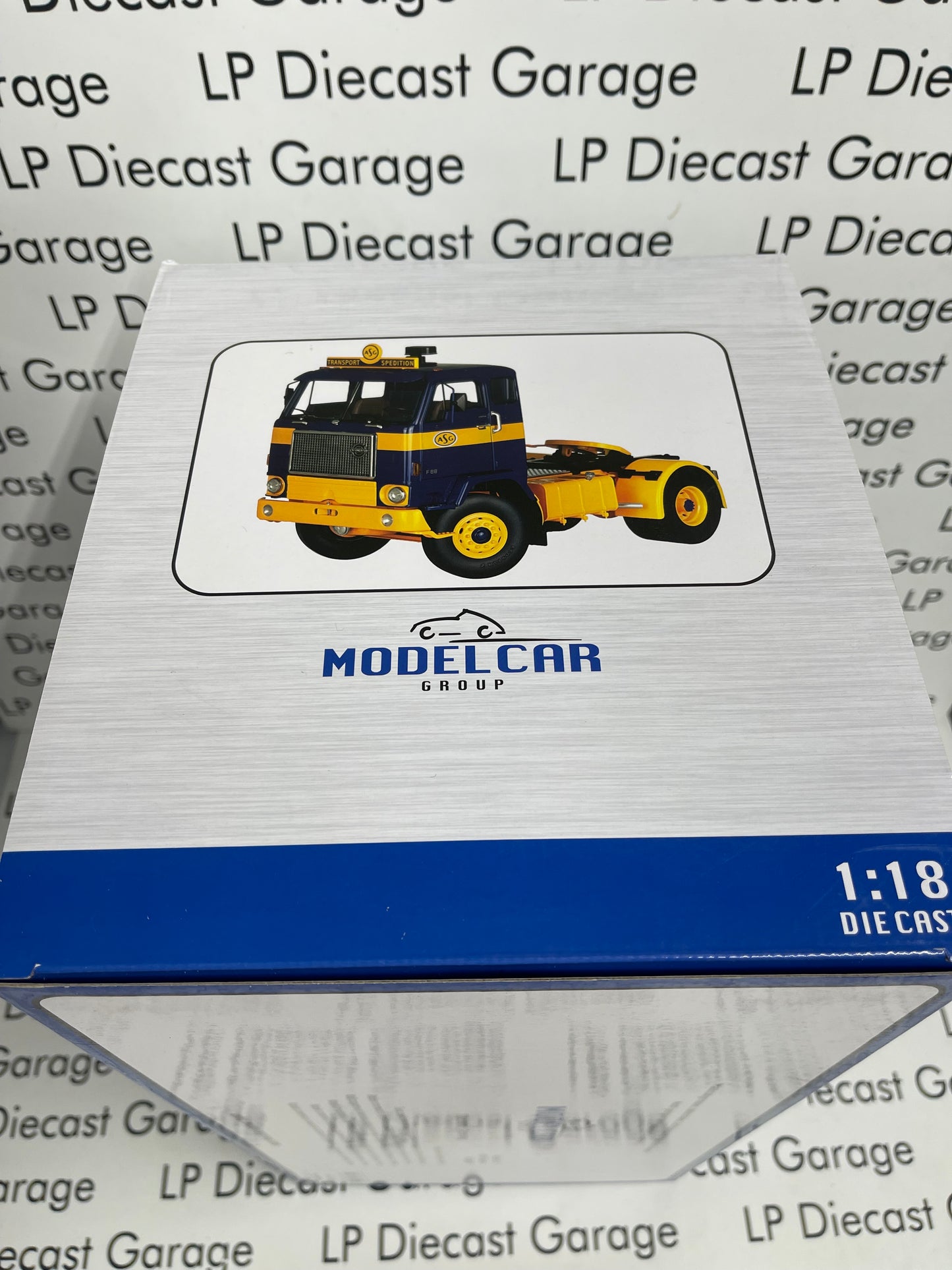 MCG Model Car Group 1977 Volvo F88 Blue Semi Truck 1:18 Diecast