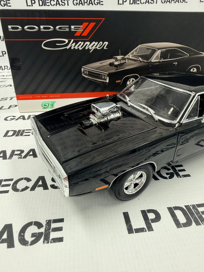 GREENLIGHT 1970 Dodge Charger Black w/ Blower 1:18 Diecast Artisan Collection