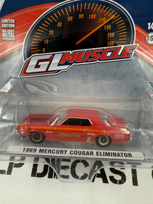 GREENLIGHT 1969 Mercury Cougar Eliminator Dyno Don 1:64 Diecast GL Muscle