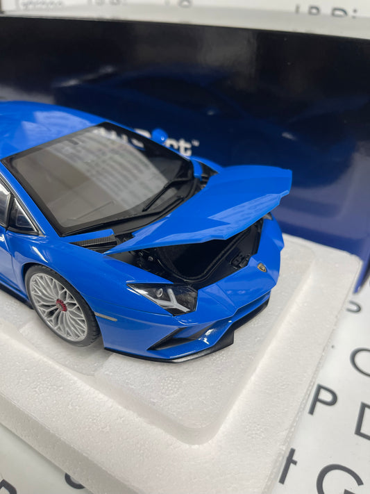 AUTOart Lamborghini Aventador S Blu Nila Pearl Blue 1:18 Diecast