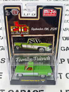 M2 1978 Chevrolet Cheyenne Super 30 Green MiJo 1:64 Diecast C10s in the Park