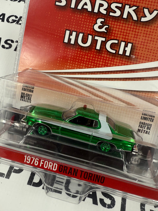 CHASE GREENLIGHT 1976 Ford Gran Torino Starsky & Hutch 1:64 Diecast Hollywood