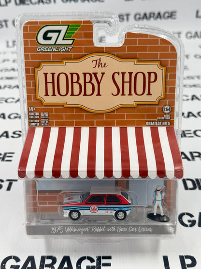 GREENLIGHT 1975 Volkswagen Rabbit w/ Figure 1:64 Diecast Hobby Shop