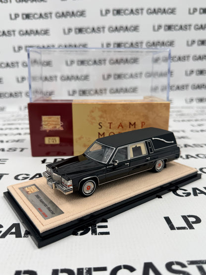 STAMP MODELS 1980 Cadillac Superior Hearse Black 1:43 Scale Resin Model