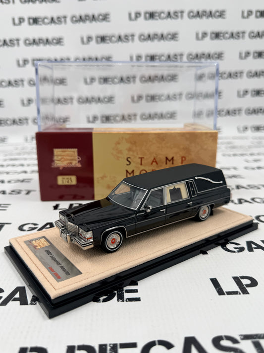 STAMP MODELS 1980 Cadillac Superior Hearse Black 1:43 Scale Resin Model