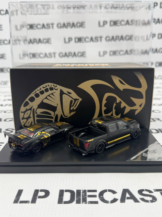 STANCE HUNTERS Dodge Challenger SRT Hellcat & Shelby Truck 1:64 Diecast GT Show Exclusive