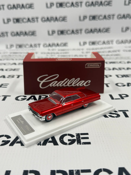 MK Miniatures 1962 Caddy DeVille Sedan Red 1:64 Diecast