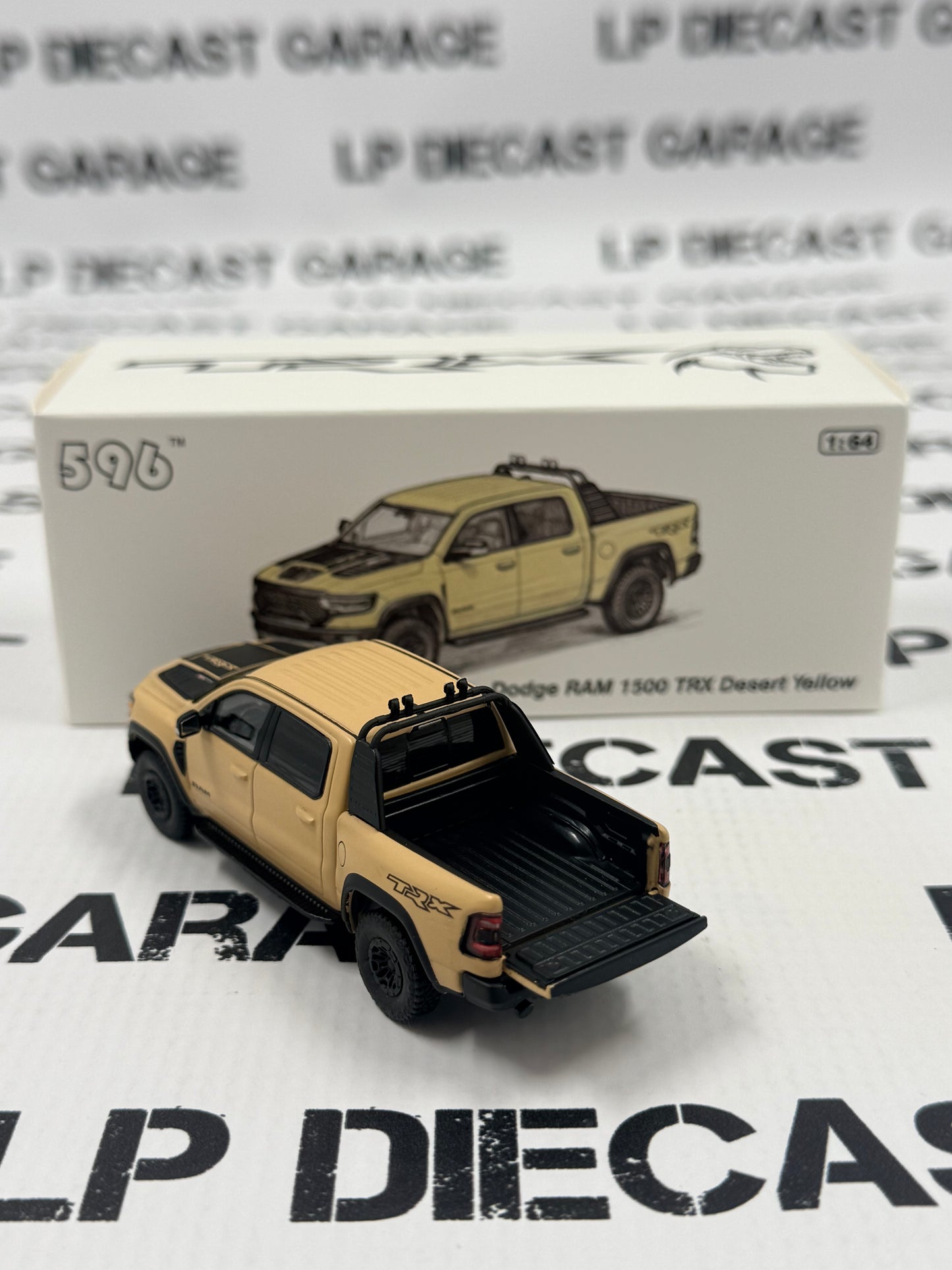 MODEL TRUCK RAM 1500 TRX Truck Desert Yellow Tan 1:64 Diecast