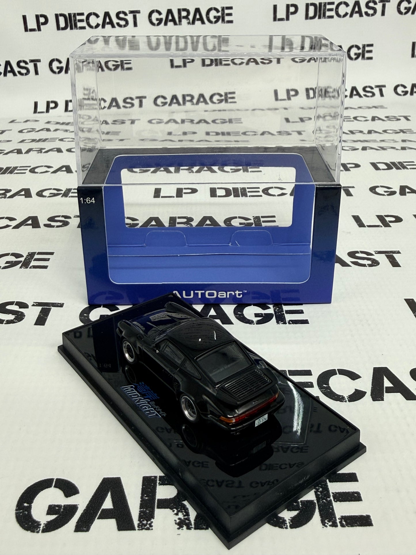 AUTOart Porsche 911 Turbo Blackbird 1:64 Scale Diecast Wangan Midnight