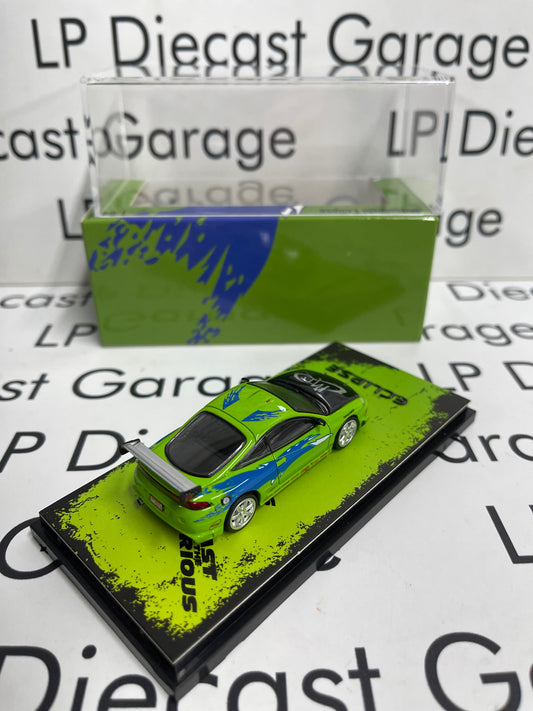 TRANSCEND MODEL 1995 Mitsubishi Eclipse Green Fast and the Furious 1:64 Diecast