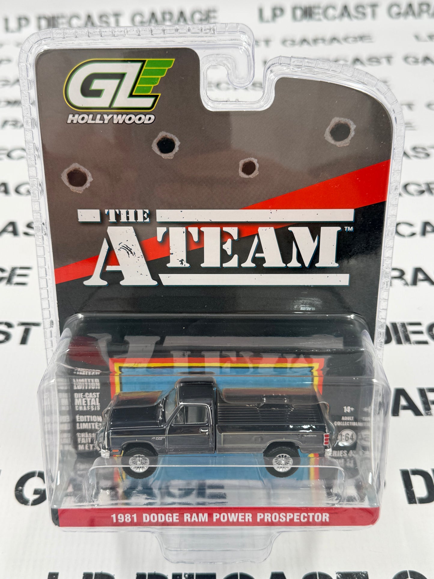 CHROME CHASE GREENLIGHT 1981 Dodge Ram Prospector A-Team 1:64 Diecast Hollywood