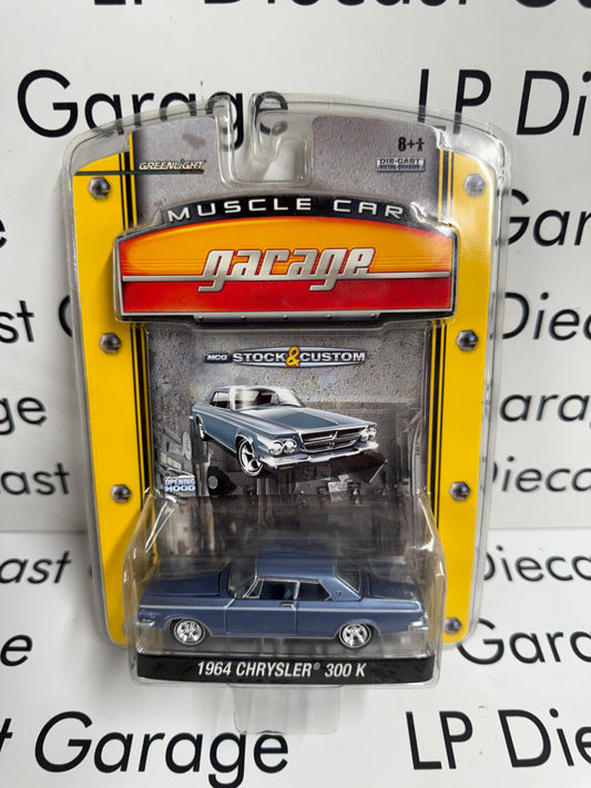 GREENLIGHT 1964 Chrysler 300K Blue Muscle Car Garage 1:64 Diecast