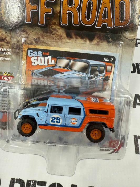 JOHNNY LIGHTNING 2006 Hummer H1 Alpha Light Blue Gulf 1:64 Diecast