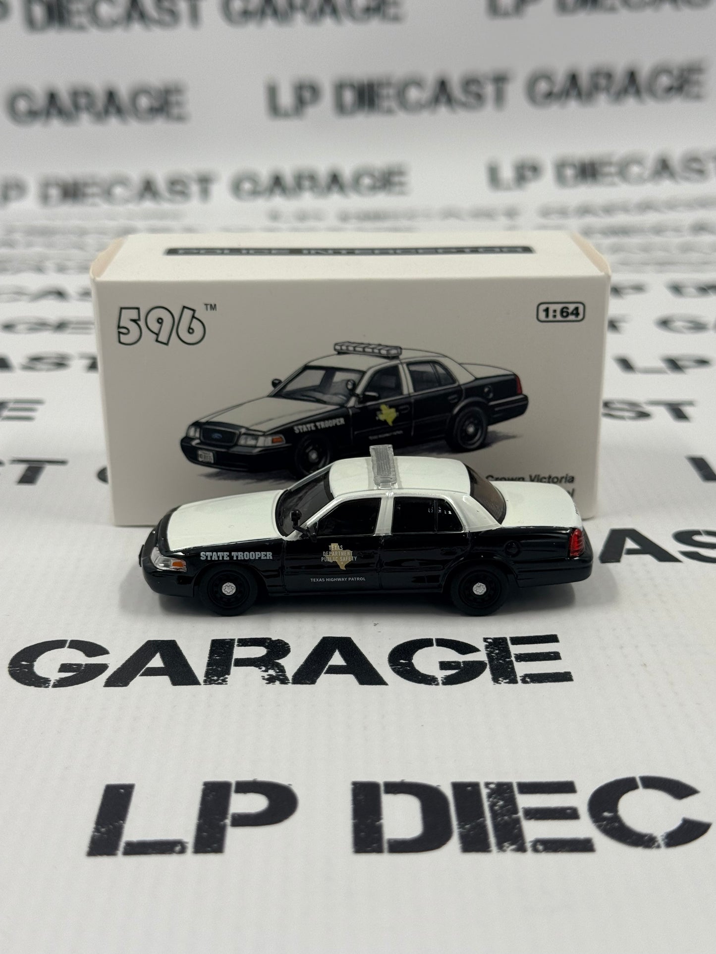 596 Model Ford Crown Victoria Texas Dept Public Safety 1:64 Diecast