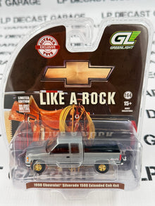 RAW CHASE GREENLIGHT 1998 Chevrolet Silverado 1500 4x4 Black 1:64 Diecast OBT Exclusive