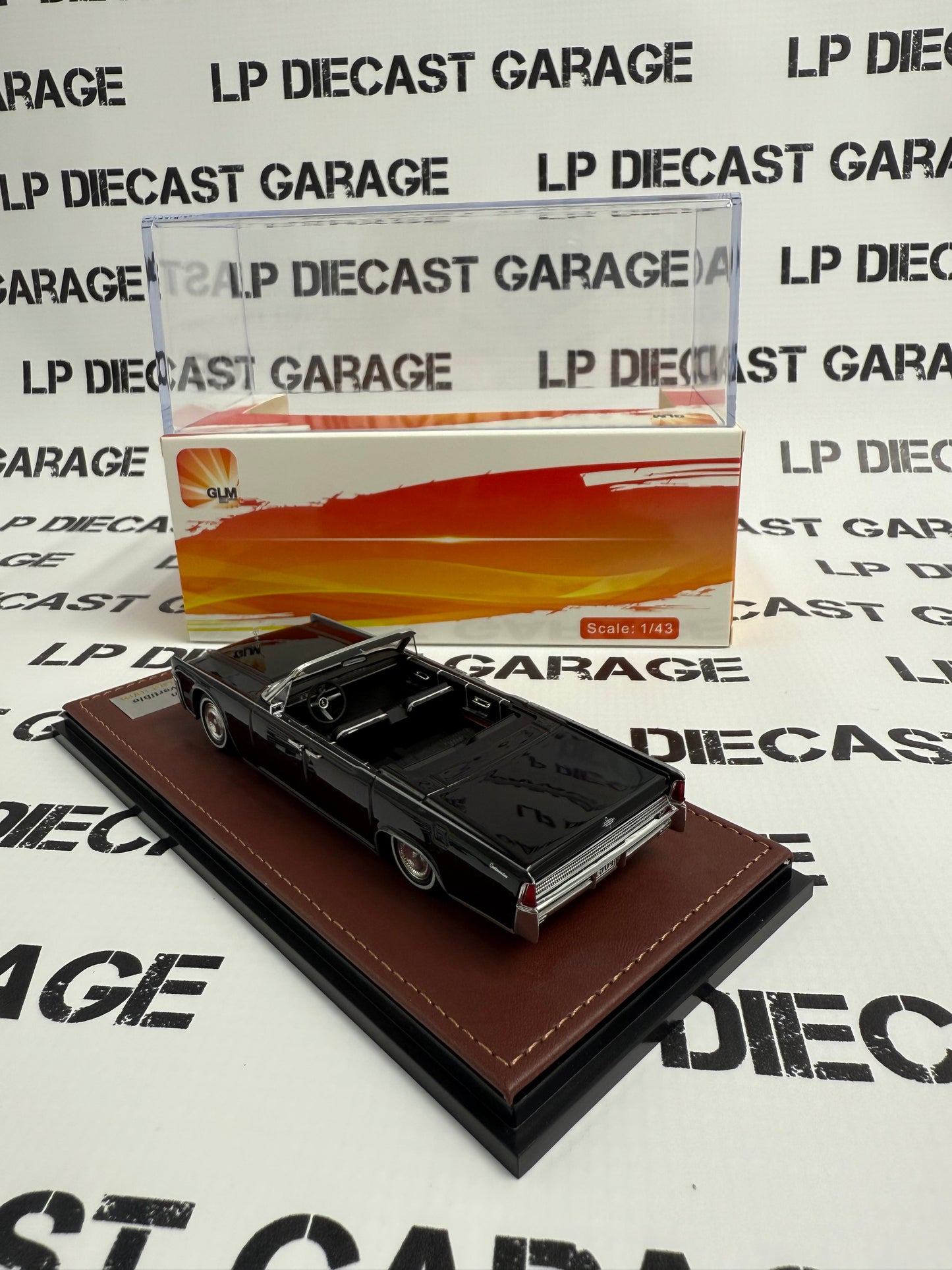 GLM 1964 Lincoln Continental Convertible Black 1:43 Scale Resin Model