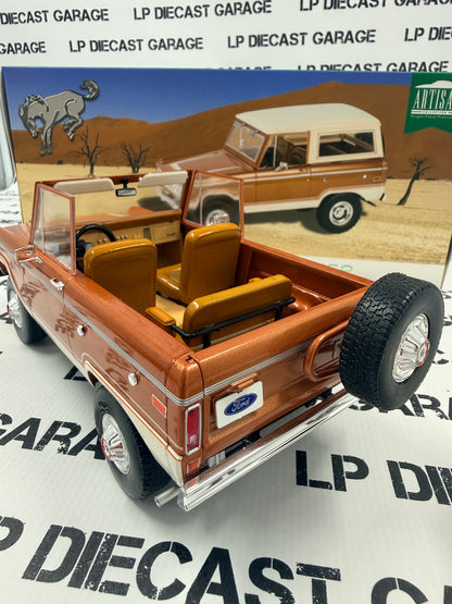 GREENLIGHT 1973 Ford Bronco Hot Ginger Metallic 1:18 Diecast