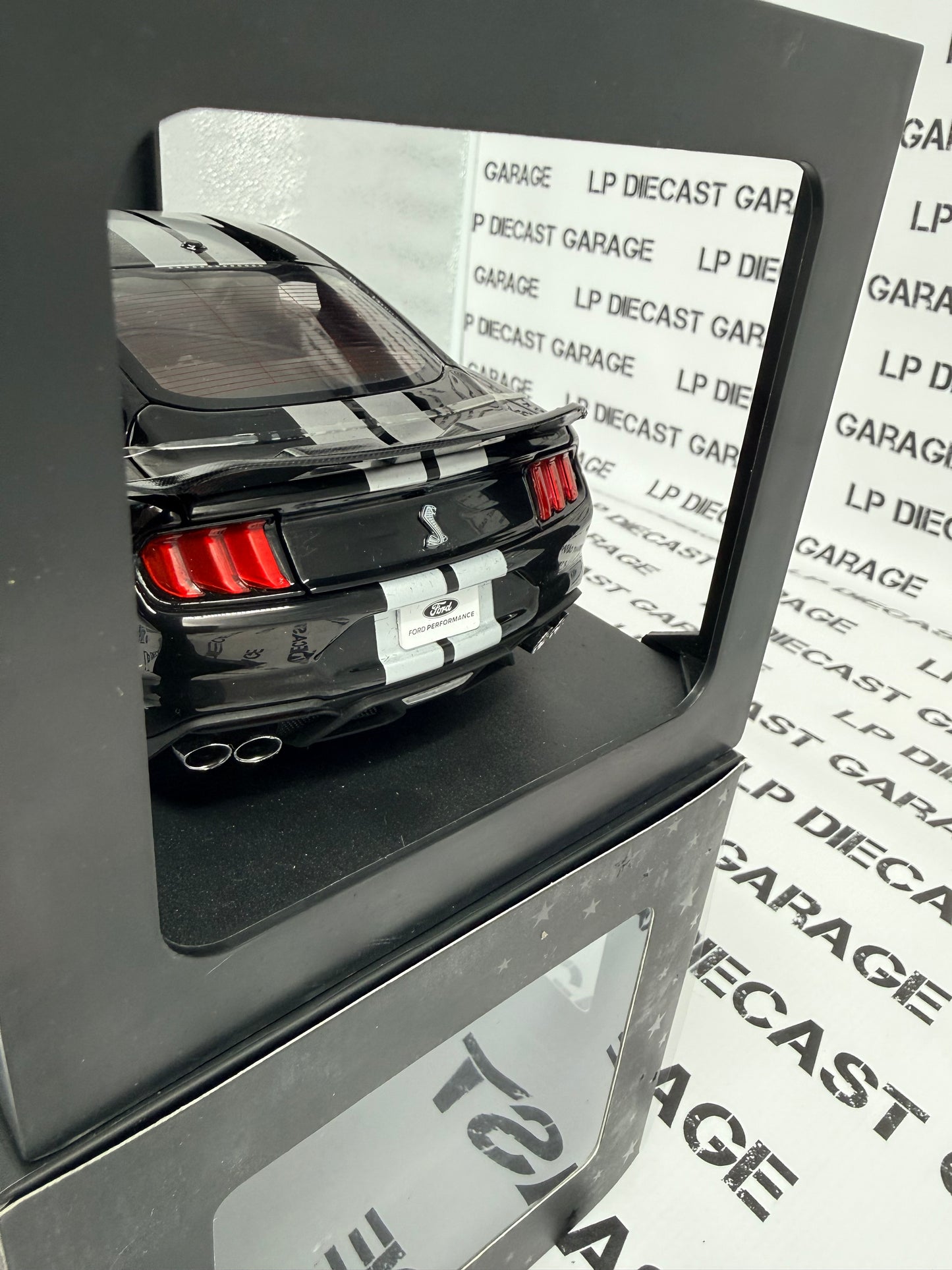 IXO Models 2022 Ford Mustang GT500 Shadow Black 1:18 Diecast Limited Edition