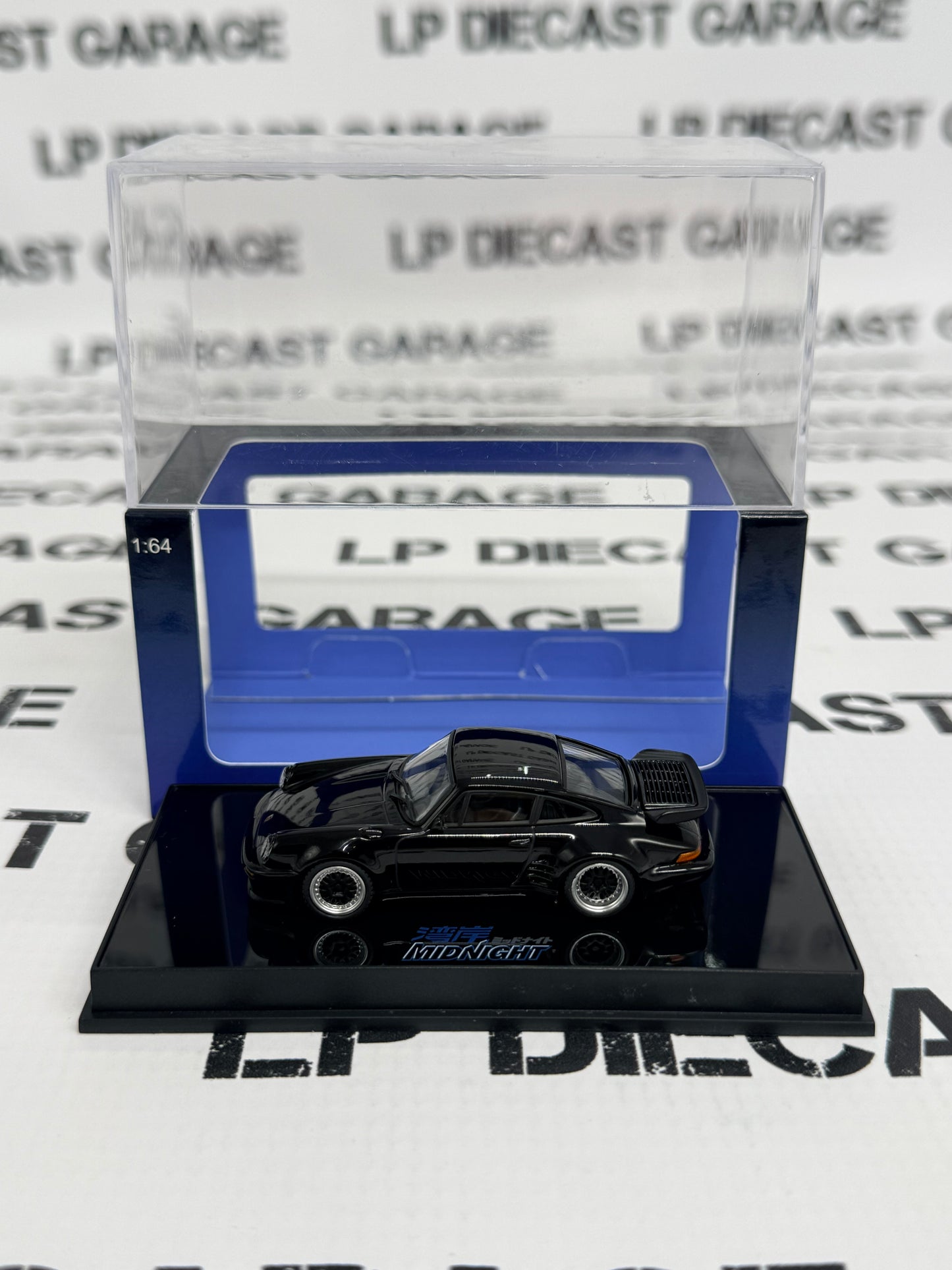 AUTOart Porsche 911 Turbo Blackbird 1:64 Scale Diecast Wangan Midnight