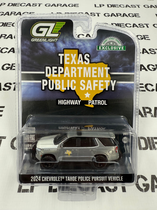 RAW CHASE GREENLIGHT 2024 Chevrolet Tahoe Texas Dept. Public Safety 1:64 Diecast