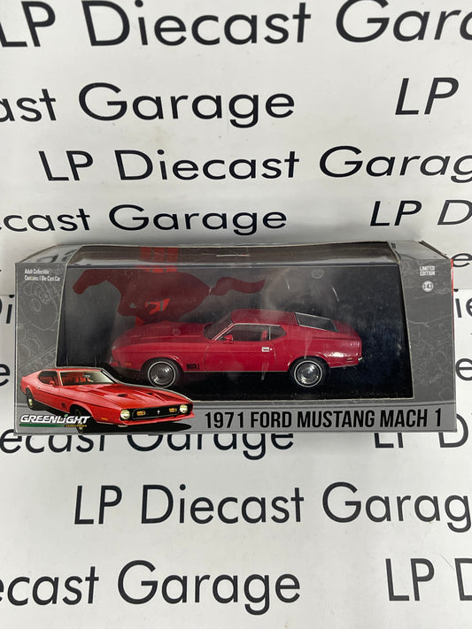 GREENLIGHT 1971 Ford Mustang Mach 1 Red 1:43 Diecast