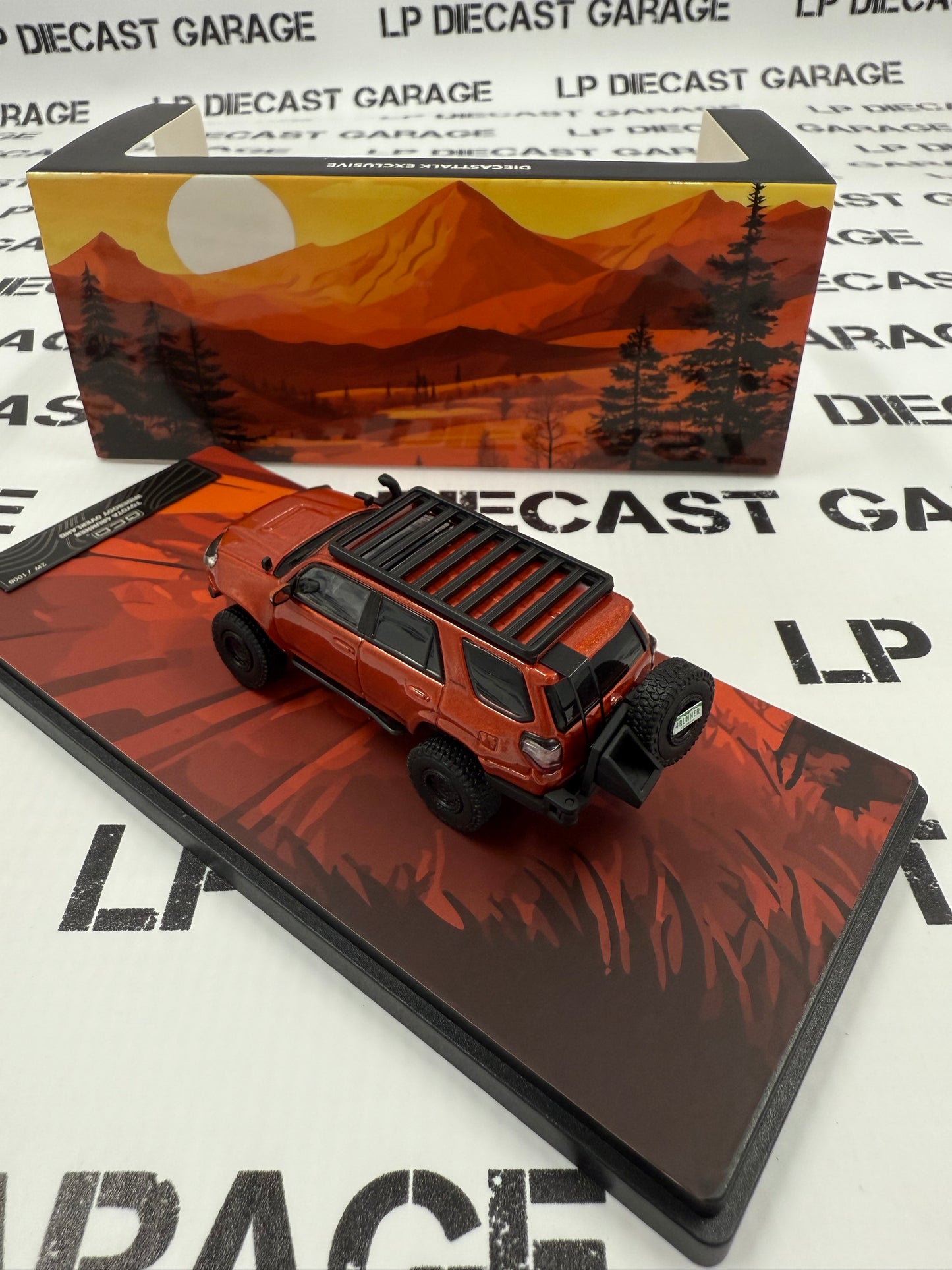 GCD Toyota 4Runner Inferno Orange Clean Version 1:64 Diecast DiecastTalk Exclusive