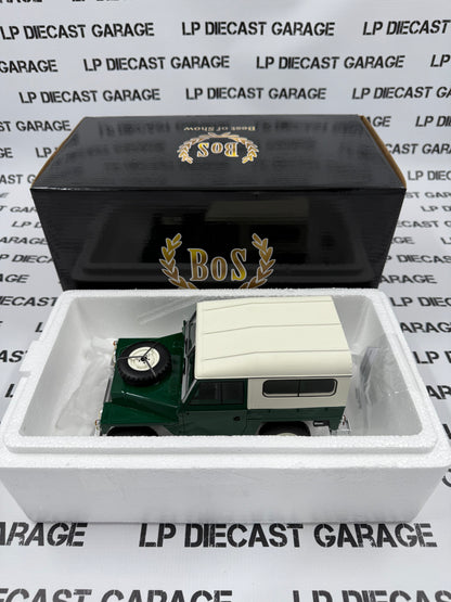 BEST OF SHOW 1973 Land Rover Lightweight Series III Dark Green 1:18 Scale Resin
