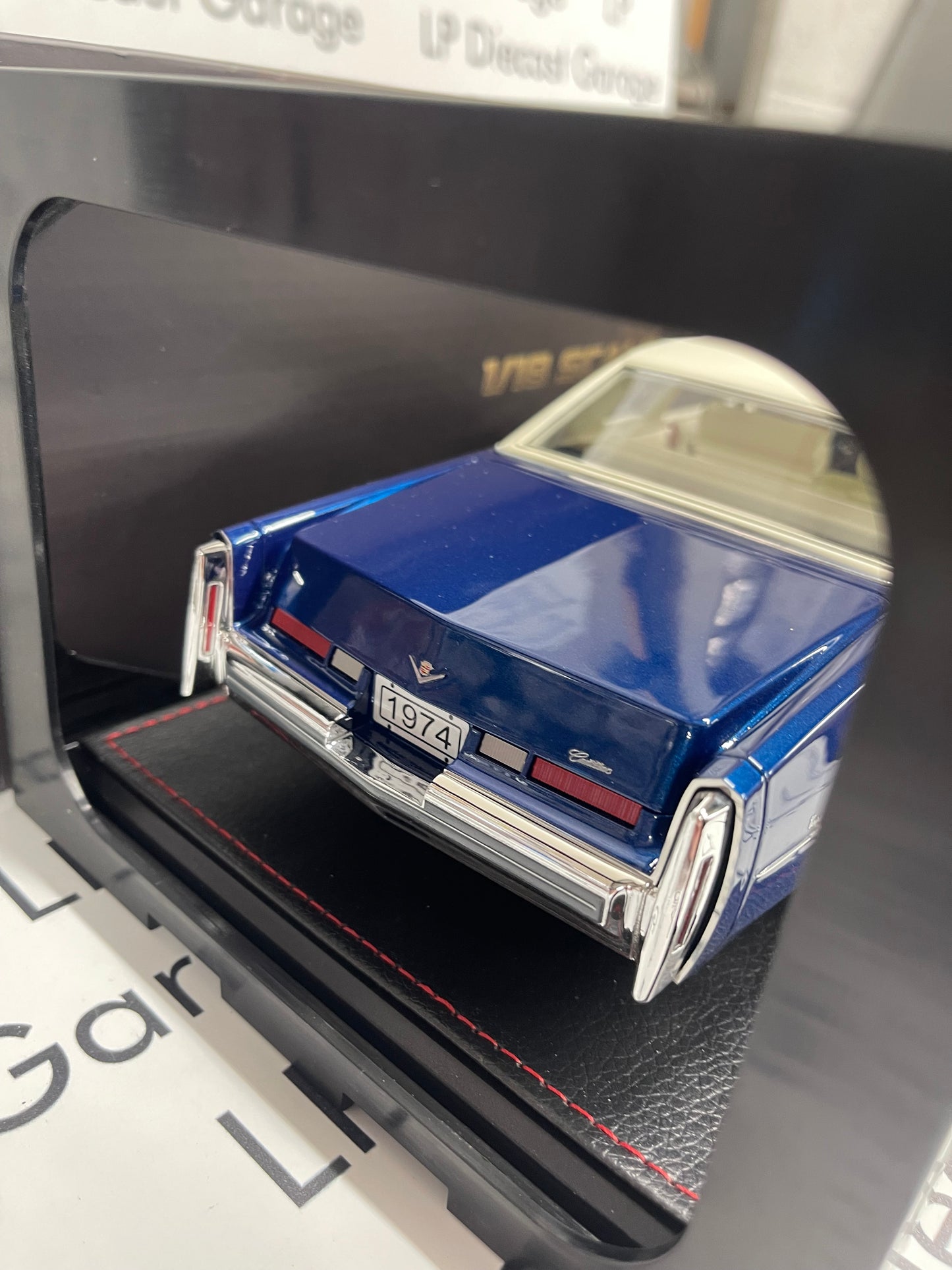 STAMP MODELS 1974 Cadillac Coupe Deville Regal Blue Firemist 1:18 Scale Resin Model