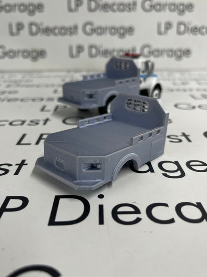 3D Printed Customs Silver Flatbed Fits Greenlight International Durastar 1:64 Diecast Trucks