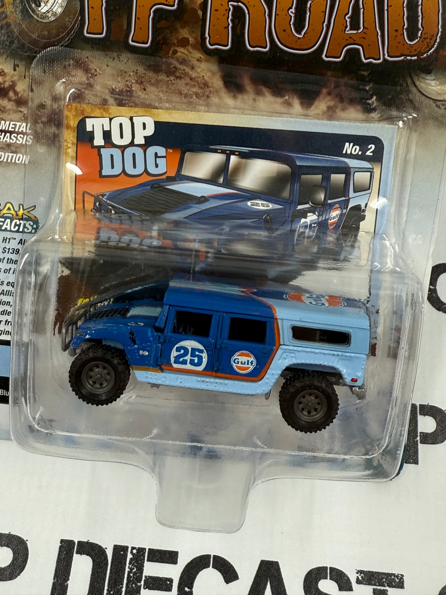JOHNNY LIGHTNING 2006 Hummer H1 Alpha Dark Blue Gulf 1:64 Diecast
