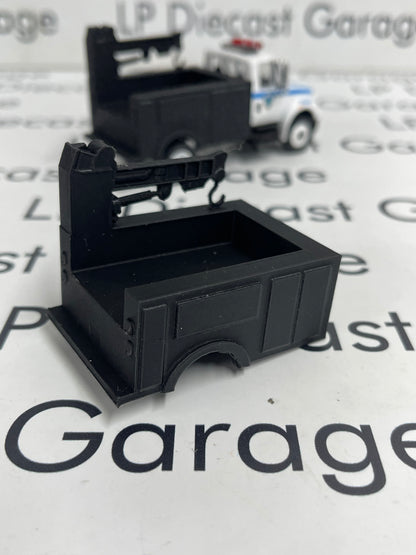 3D Printed Customs Black Service Bed Fits Greenlight International Durastar 1:64 Diecast Trucks