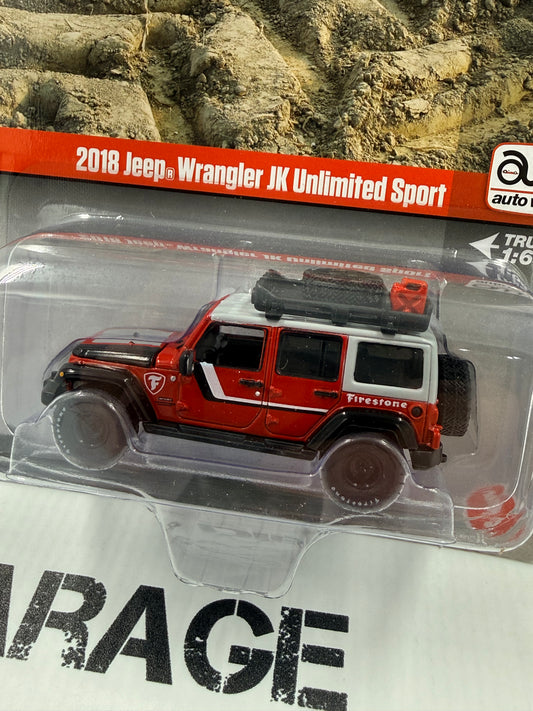 AUTO WORLD 2018 Jeep Wrangler Unlimited Firestone 1:64 Diecast Big Country