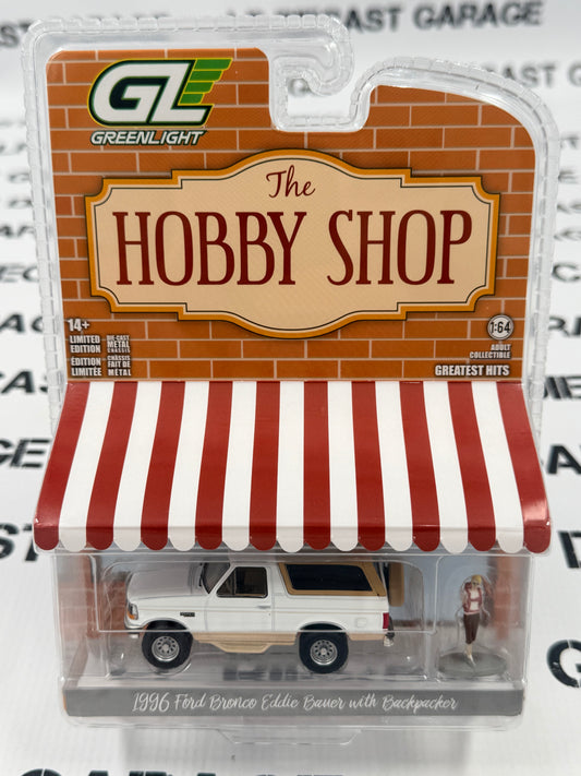 GREENLIGHT 1996 Ford Bronco Eddie Bauer w/ Figure 1:64 Diecast Hobby Shop