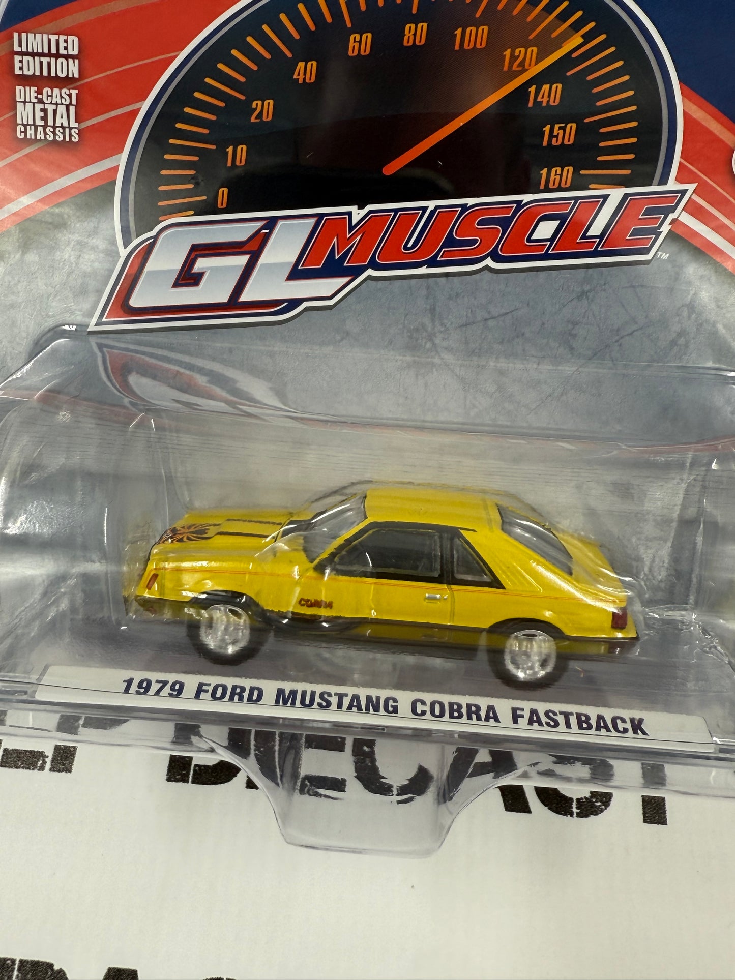 GREENLIGHT 1979 Ford Mustang Cobra Yellow 1:64 Diecast GL Muscle