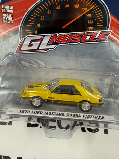 GREENLIGHT 1979 Ford Mustang Cobra Yellow 1:64 Diecast GL Muscle