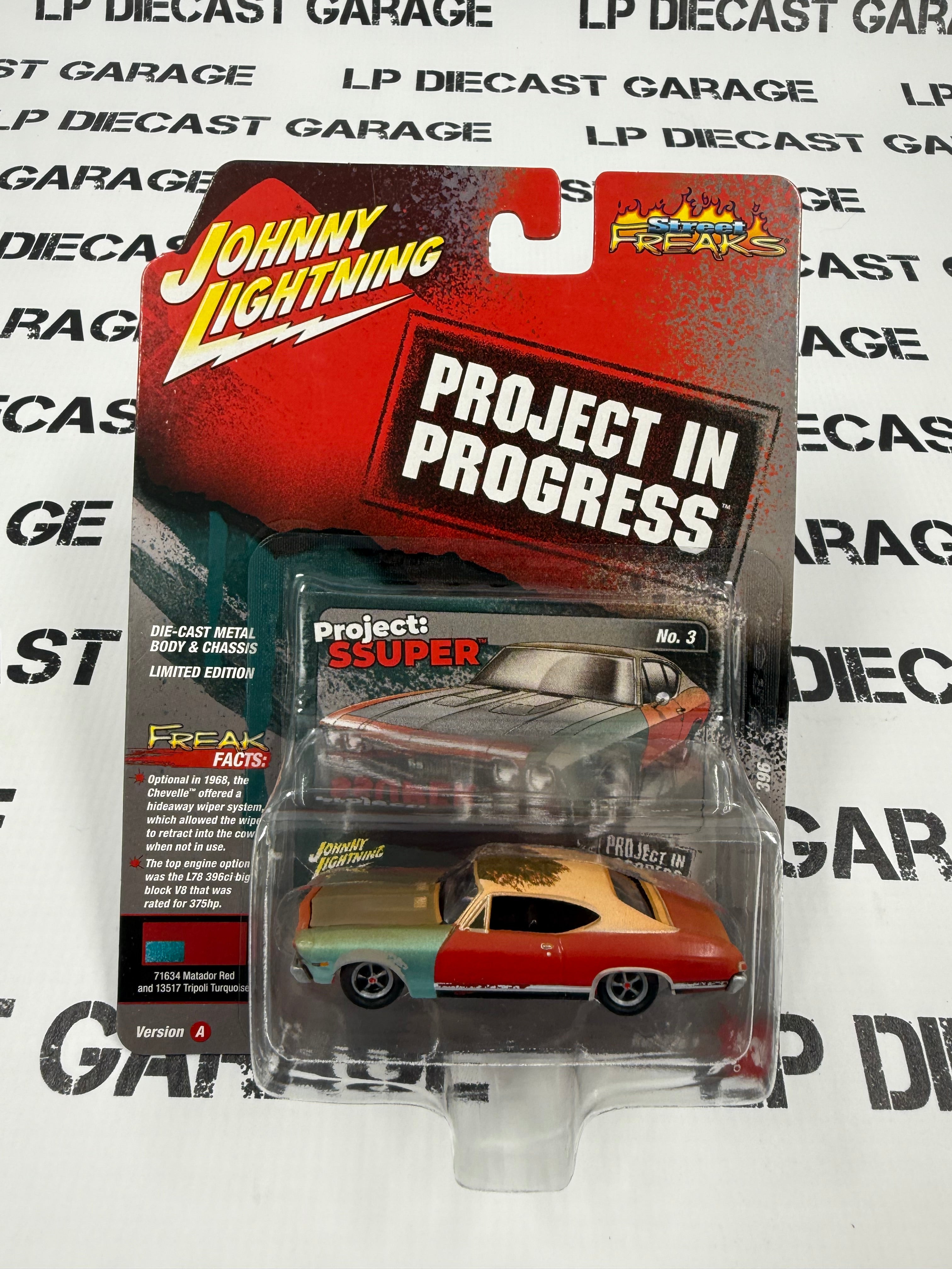 JOHNNY LIGHTNING 1968 Chevy Chevelle SS 396 Red 1:64 Diecast