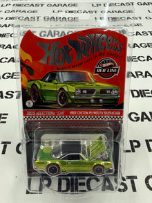 HOT WHEELS 1968 Custom Plymouth Barracuda Green RLC Selections 1:64 Diecast